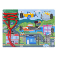 Деревянная игрушка Бизиборд MD 0146-2 игровое поле 30×22,5 см Деревянная игрушка Бизиборд MD 0146-2 игровое поле 30×22,5 см