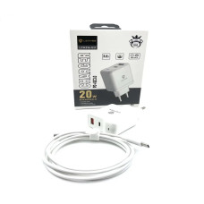 Зарядка - адаптер Lenyes LCH216 PD20W + Type-C на Type-C