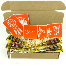 Набор хны с трафаретами для био-тату №1 henna-set-01 Набор хны с трафаретами для био-тату №1 henna-set-01