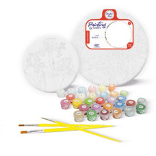 Картина по номерам (круглая) "Оранжевый дракончик" d19 см ★★