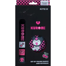 Набор аксессуаров "Kuromi: Бейдж + брелок"