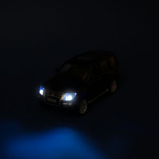 Машина мет. 1:33 "Mitsubishi Pajero 4WD Turbo", капот,багажник,батар., свет, звук, откр.двери, короб.18*9*8 см