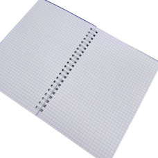 Блокнот А5, 60 л., пластик, 1 раздел., пружина сбоку (микс цветов)