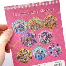 Roombook(Румбук) 8 локаций и наклейки к ним "Зверотрополис" (РОЗОВЫЙ)