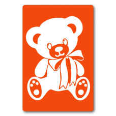 Трафарет для био-тату Медвежонок a023-15*20см, размер 15х20 см