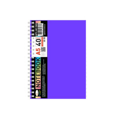 Блокнот А5 АП-1503(Violet) 40 листов, пружина сбоку