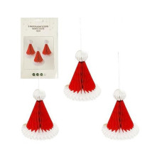 Набор подвесных бумажных новогодних украшений 