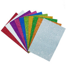 Набор цветного фоамирана с глиттером 17GLKA4-MIX2, 1,7-0,1 мм 10 листов