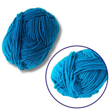Пряжа фасованная петлевая NB111, 80% хлопка, 20% молочная клетчатка, глубокое озеро