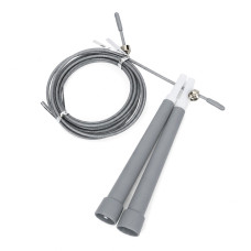 Скакалка скоростная MS 3765(Silver) 290 см, ручка пластик, веревка резина+металл Скакалка скоростная MS 3765(Silver) 290 см, ручка пластик, веревка резина+металл