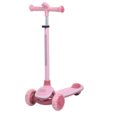 Детский самокат 3-х колесный 5566-pink, до 25 кг Детский самокат 3-х колесный 5566-pink, до 25 кг