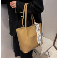 Женская черная сумка-шопер 2В1 СУМОЧКА И КОСМЕТИЧКА ГОРЧИЧНЫЙ Женская черная сумка-шопер 2В1 СУМОЧКА И КОСМЕТИЧКА ГОРЧИЧНЫЙ