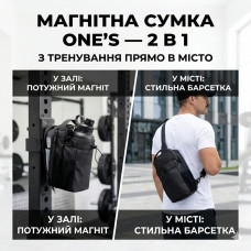 Магнитный подсумок для бутылки One's: спортивная сумка с магнитом для спортзала и барсетка через плечо