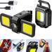 Аккумуляторный LED фонарь-брелок WJ 808 COB 1000LM USB Type-C с магнитом открывалкой 5 режимов двойной