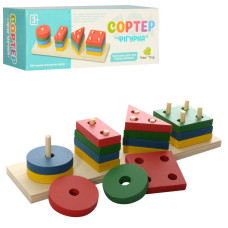 Развивающая игрушка Геометрика MD 0715 деревянная Развивающая игрушка Геометрика MD 0715 деревянная