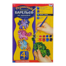 Набор для творчества, расписной гипсовый барельеф на магнитах, "Пони", РГБ-02-04