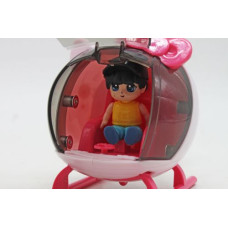 Вертолет с куклой "Little Pilot" (розовый)