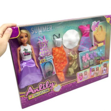 Лялька з гардеробом, в коробці Лялька з гардеробом, в коробці