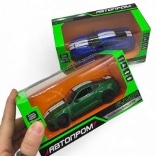 Машинка металлическая "АВТОПРОМ 1:36 MUSTANG", КРАСНАЯ (коробка - 15,5х7х8 см)