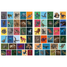 Раскраска WB "Хищные динозавры" со стикерами