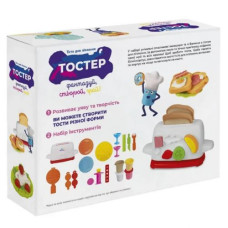 Набор для детской лепки "Тостер", 4 баночки с тестом для лепки Набор для детской лепки "Тостер", 4 баночки с тестом для лепки