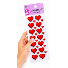 Наклейки дизайн "Loving heart" (набор 6 шт) Наклейки дизайн "Loving heart" (набор 6 шт)