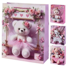 Пакет подарунковий паперовий L "Teddy" 30*41.5*12см, R98406-L Пакет подарунковий паперовий L "Teddy" 30*41.5*12см, R98406-L