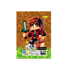 Блокнот А6 АП-1710-8, 40 листов, пружина сбоку