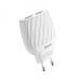 Зарядное сетевое HOCO C78A Highway 2USB 2.4A Type C Белый