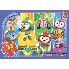 Пазлы "Отважные птицы", 35 эл Пазлы "Отважные птицы", 35 эл