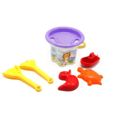 Набор для игры с песком "Цветочек", 7 элементов прозрачный