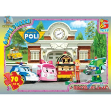 Пазлы "Робокар Поли: команда", 70 эл