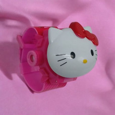 Годинник аніме Hello Kitty герої, проєктор, електронний циферблат, довжина ремінця - 21 см, секундомір