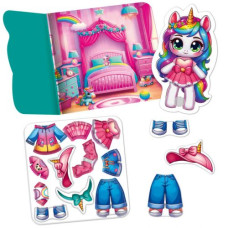 Гра розвиваюча Vladi Toys з липучками "Єдиноріжка"