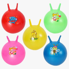 М'яч для фітнесу діаметр 35 см, висота з вушками 40 см, у пакеті (РОЖЕВИЙ)