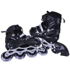 Роликові ковзани розмір S (30-33) колеса PVC (ЧОРНІ)