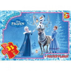 Пазлы "Холодное сердце", 35 элементов + плакат