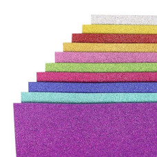 Набор цветного фоамирана с глиттером 17HA4-MIX 1,7-0,1 мм 10 листов