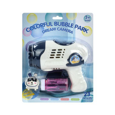 Мыльные пузыри Бластер 10163M(Blue) 17 см, запаска 7,5 см