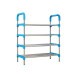 Полка для обуви Shoe Rack черного цвета на 4 ЯРУСА
