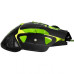 Игровая компьютерная USB мышь проводная PGS 302 RGB подсветка Чёрная с зелёным