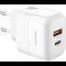 Сетевое зарядное устройство XO L138 - 30W PD USB-C & 18W QC USB-A быстрая зарядка
