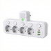 Сетевой адаптер 8625UL с ночником, 4 розетки + USB + Type-C (17559/MG) Белый Сетевой адаптер 8625UL с ночником, 4 розетки + USB + Type-C (17559/MG) Белый