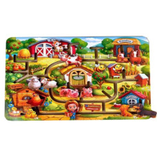 Деревянная игра-лабиринт "Ферма"