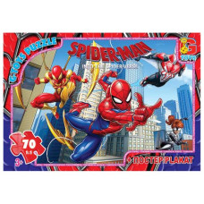 Пазлы "Человек паук" + постер, 70 элем.