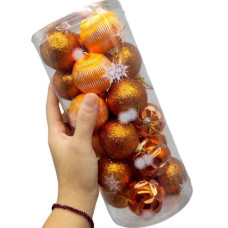 Новогодние украшения, 24 штуки, шарики, D=4.5 см, в слюде Новогодние украшения, 24 штуки, шарики, D=4.5 см, в слюде