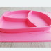 Силиконовая тарелка-коврик Зая (СВЕТЛО-РОЗОВЫЙ)