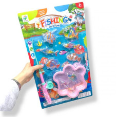 Рыбалка, удочка, 8 рыбок, планшет 49*29см