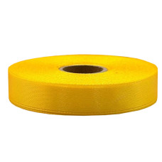 Атласная лента для рукоделия АБ-640, 1,2 см x 23 м, теплый желтый