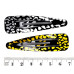 Зажим для волос золотисто-серебристый 1200-213, 10 шт Зажим для волос золотисто-серебристый 1200-213, 10 шт